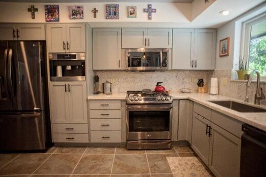 Gray Shaker Cabinet 3